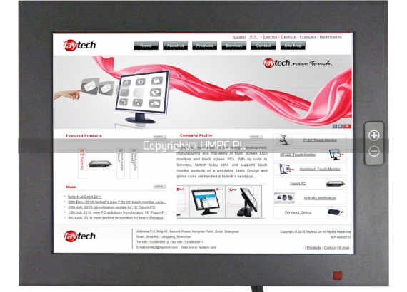 Panel dotykowy przemysłowy 12 cali - Faytech FT121TMIP65HB