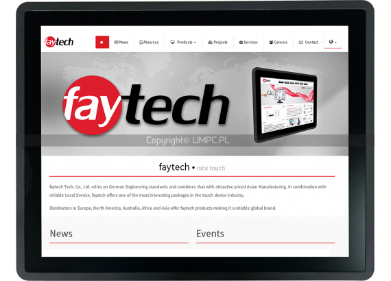 Panel produkcyjny z androidem dotykowy 15" - Faytech FT15V40