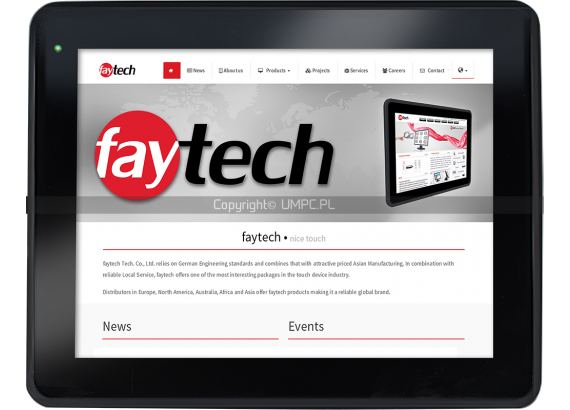 Panel PC 10 cali do przemysłu z Androidem - Faytech FT10V40