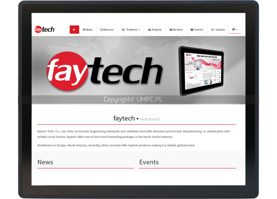 Komputer dotykowy z Androidem do przemysłu 19 cali - Faytech FT19V40