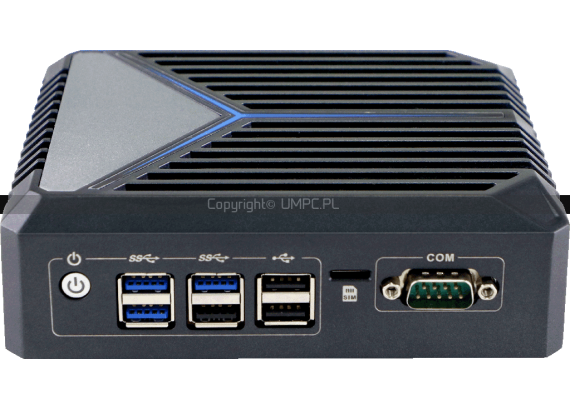 6 gniazd USB, port szeregowy i slot SIM w komputerze - Silent N1121