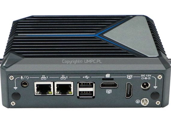 Cztery porty USB, podwójne złącze szeregowe RS232 oraz włącznik na przedniej ściance - Silent N1321