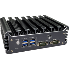 Cztery porty USB 3.0, dwa złącza COM i włącznik zasilania - Silent N3122