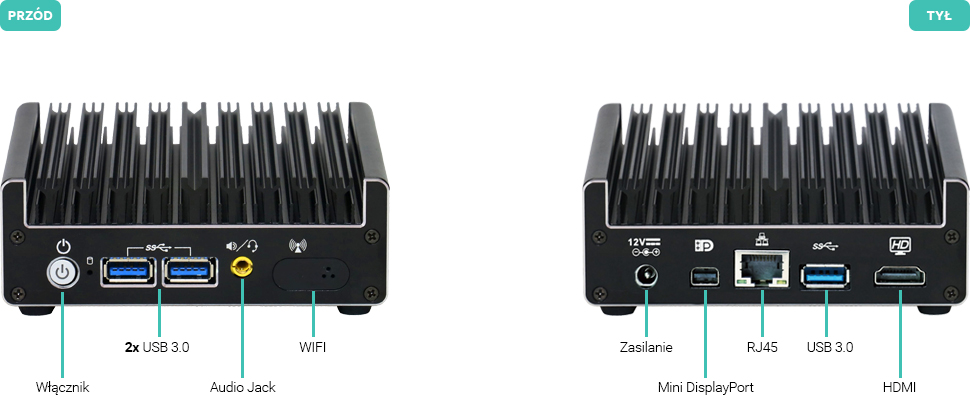 Mini PC NANO HDMI 4K - Fibre NUC X1