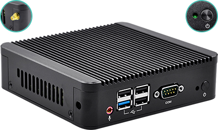 Mini PC z HDMI VGA USB RS232 odporny na pył - Spectre X22