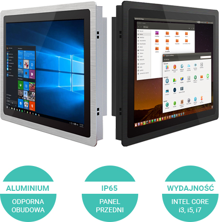 Komputer panelowy 17 cali IP65 - Panelity ALU-P17