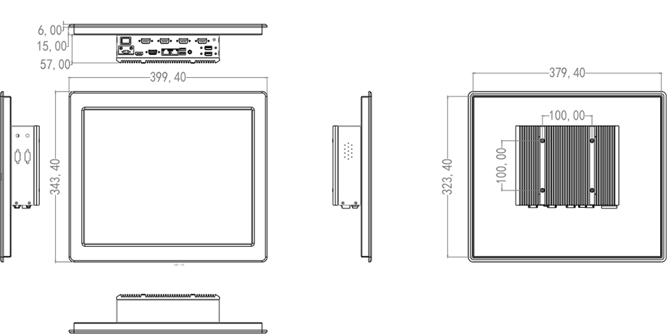 Panel dotykowy do auta na wózek 12V 24V - SilverTouch P170T