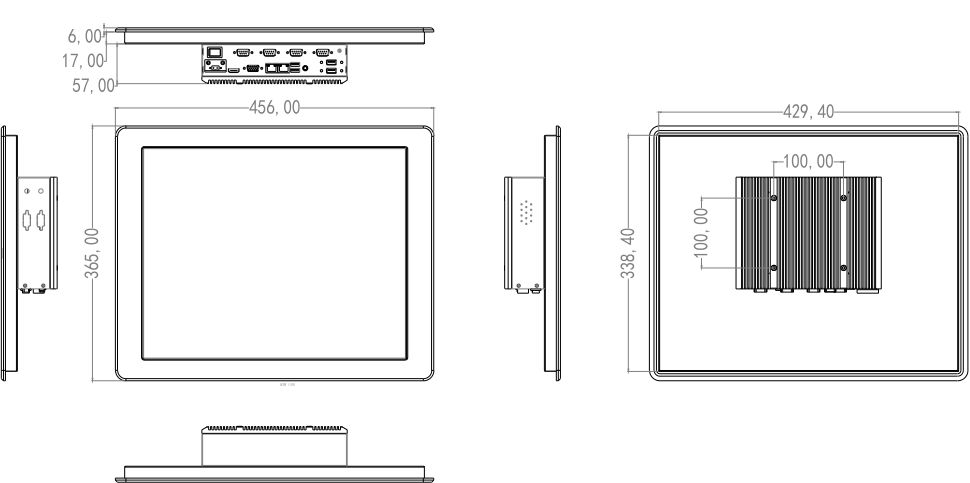 Komputer panelowy na ścianę i do zabudowy - SIlverTouch P190T