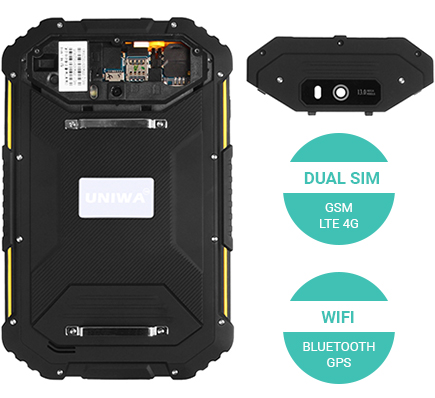 Tablet przemysłowy dual sim lte gsm wodoodporny UNIWA HV2